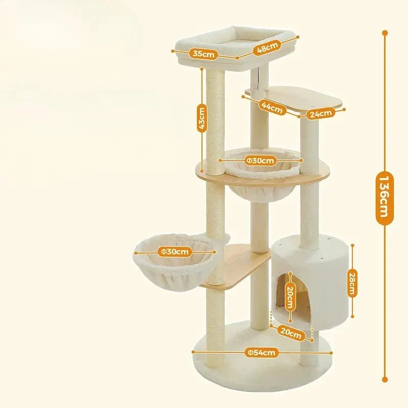 Arbre à Chat Stable et Design Multi-Niveaux