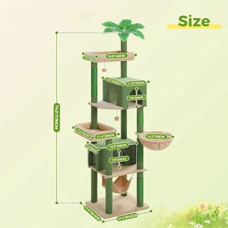 Arbre à Chat XXL Stable et Confortable