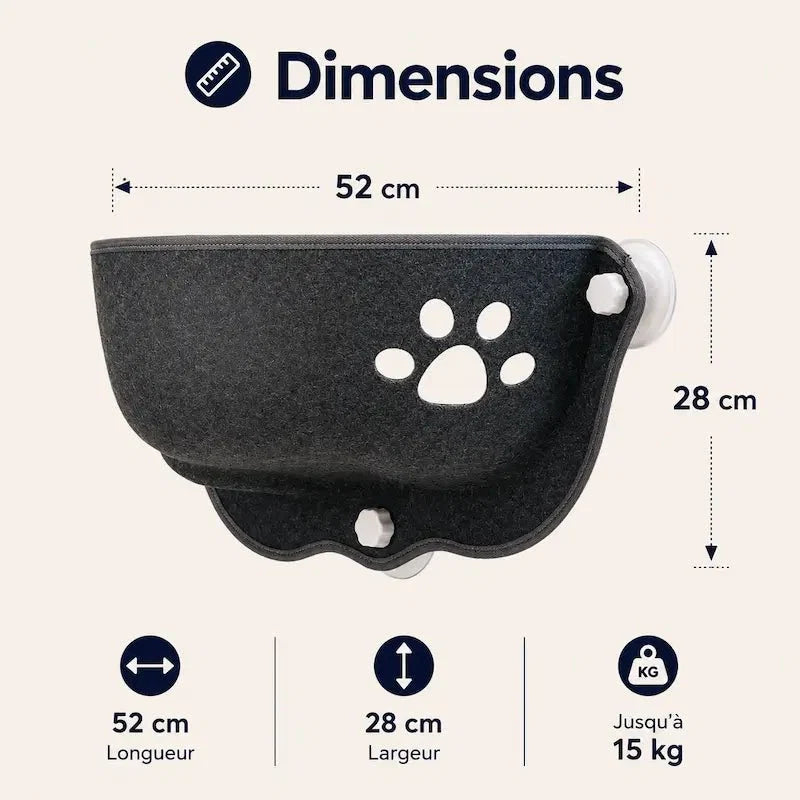 Hamac Fenêtre pour Chat - Vue Panoramique et Confort