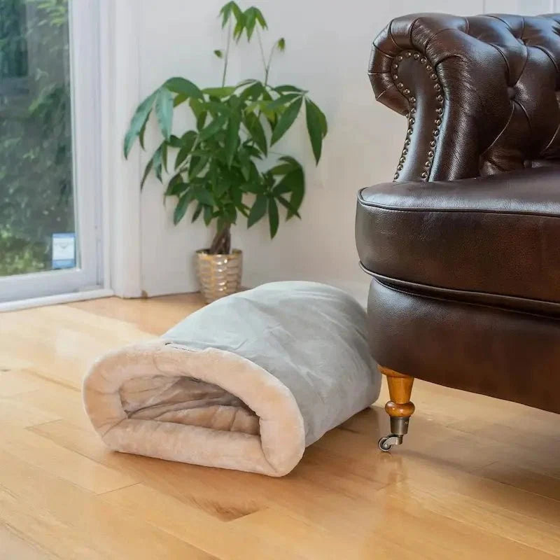 Tunnel Douillet pour Chat - Nid de Couchage Confort