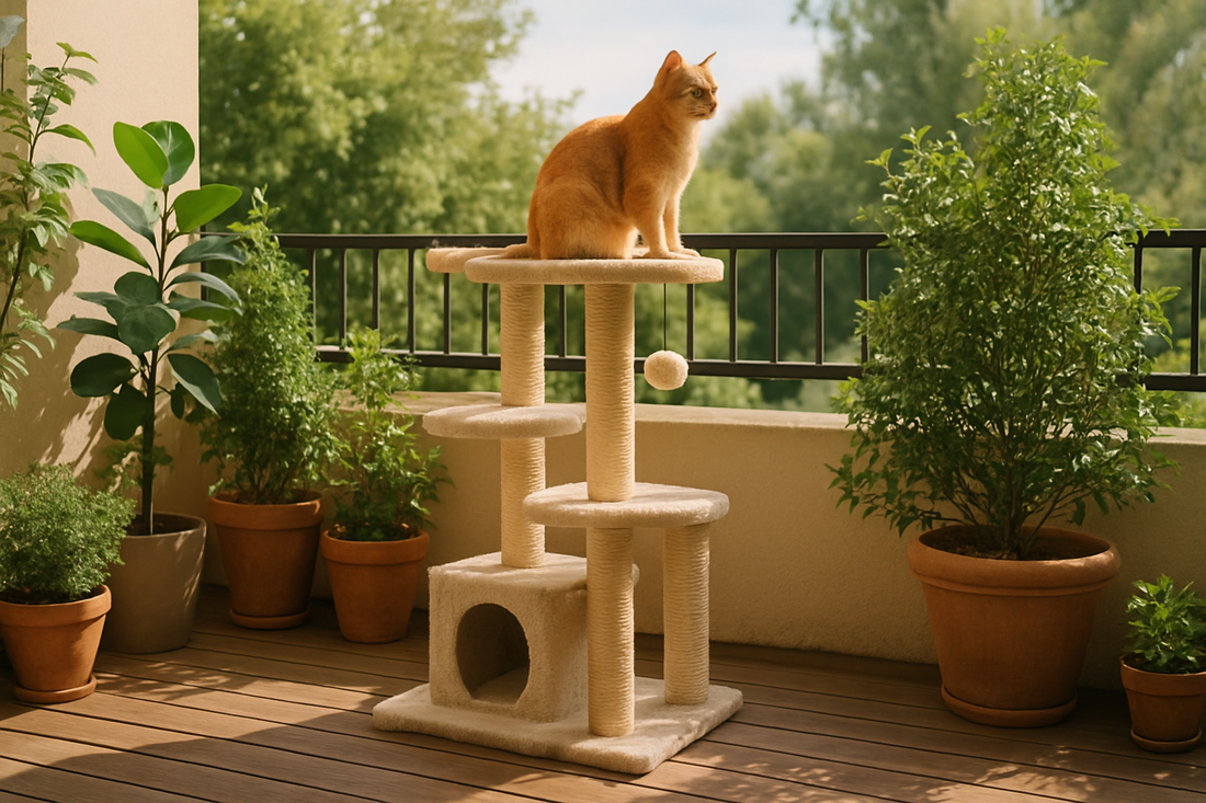 arbre a chat balcon