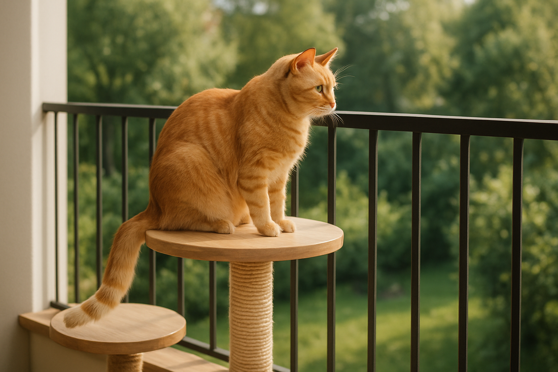 arbre à chat extérieur balcon