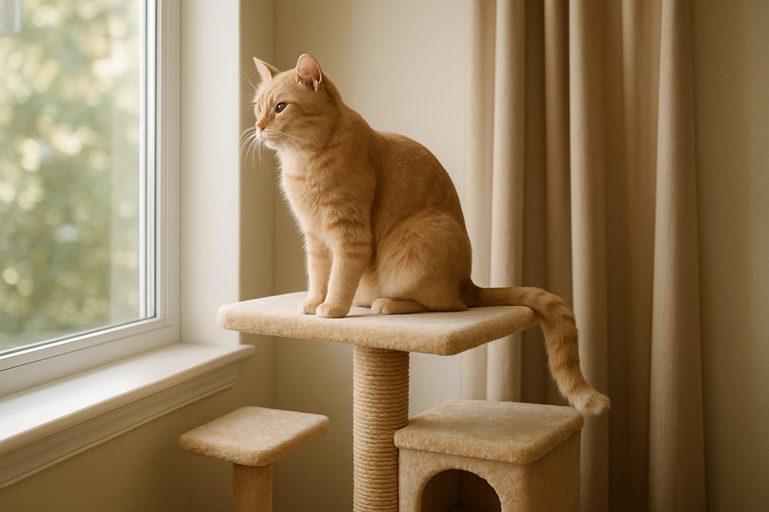 arbre a chat fenetre