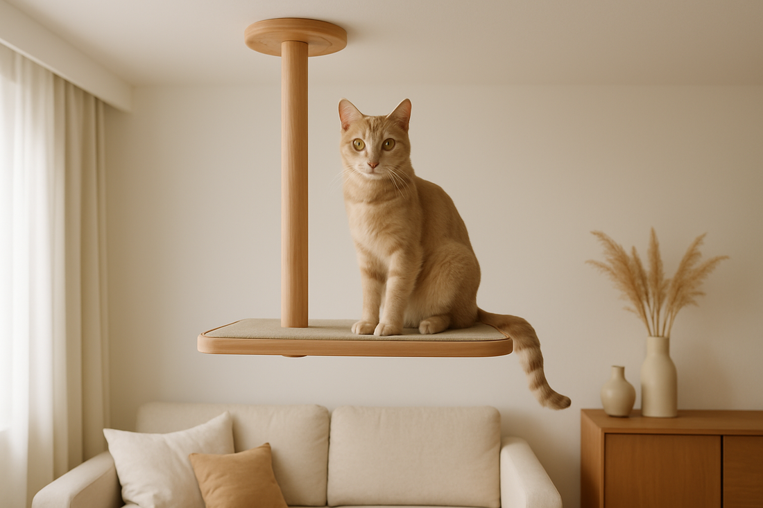 arbre a chat suspendu