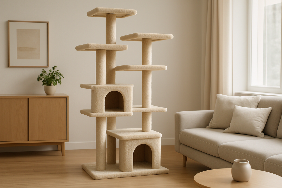 arbre a chat xxl beige