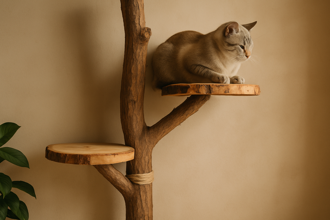 fabriquer un arbre a chat avec une branche