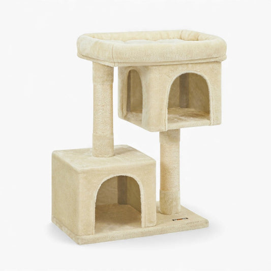 Arbre à Chat 84cm Sisal Bois Beige – Promontoire