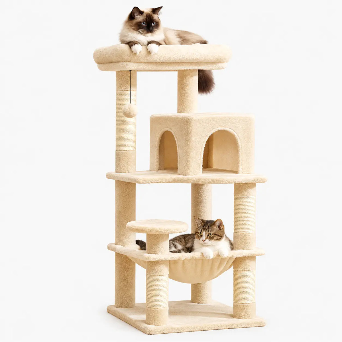 Arbre à Chat avec Hamac et Griffoir Sisal