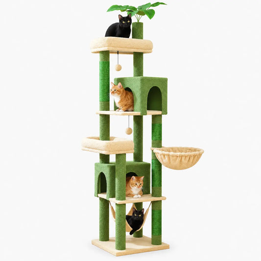 Arbre à Chat XXL Multi-Niveaux avec Hamac