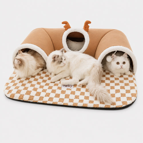 Tunnel pour Chat avec Tapis Intégré