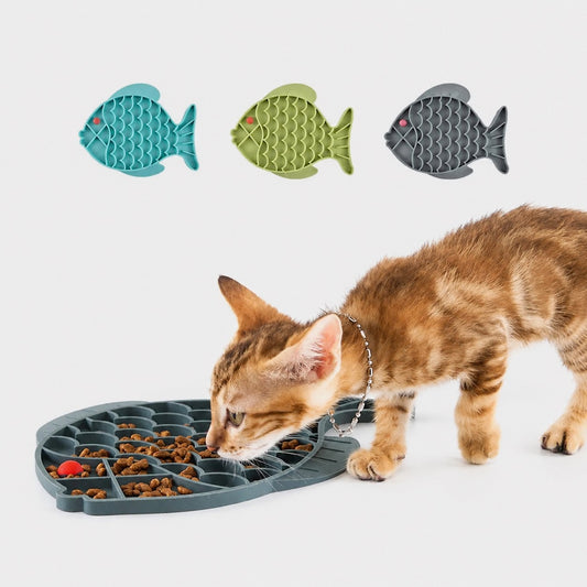 Tapis Silicone Antidérapant pour Gamelle Chat