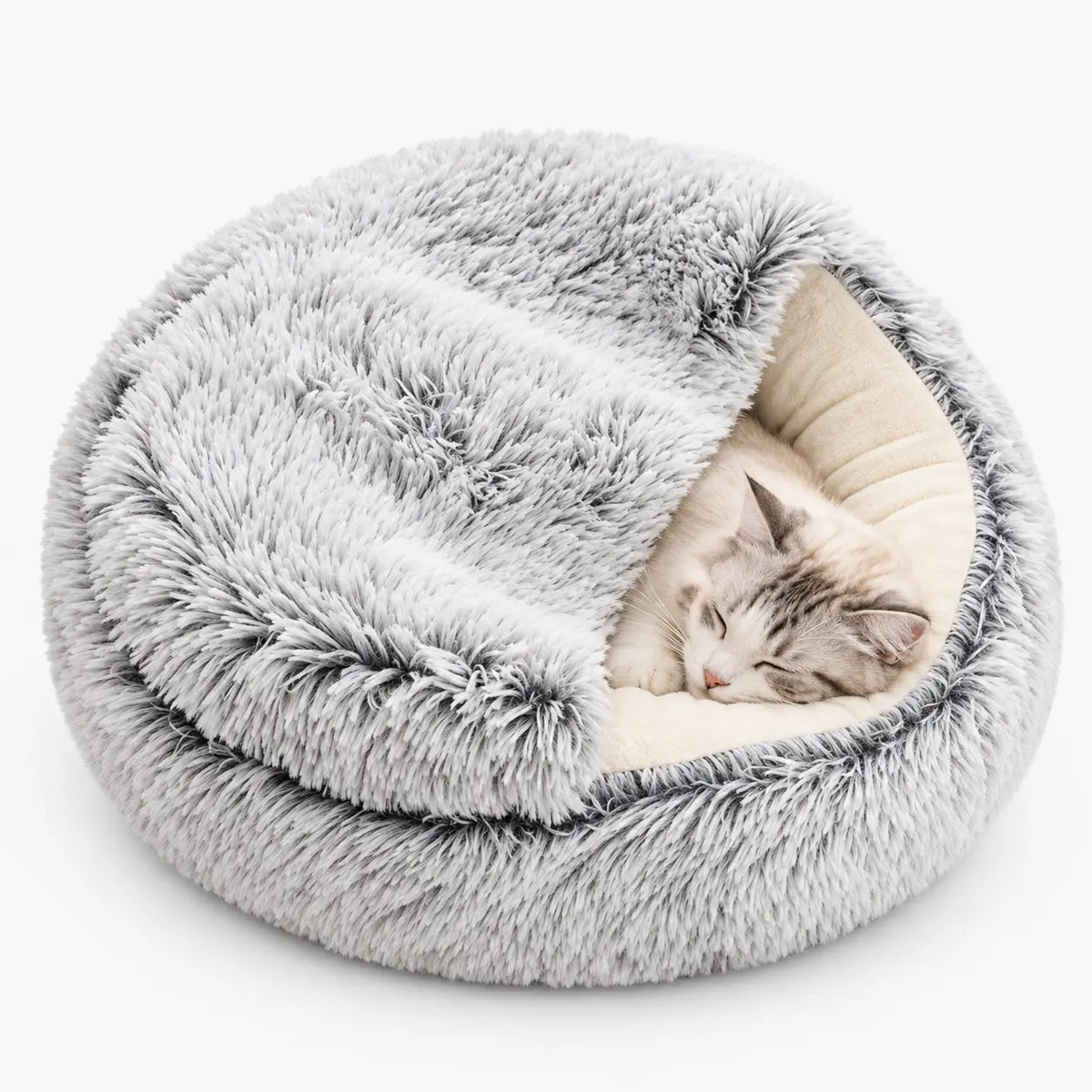 Panier Confortable en Peluche pour Chat