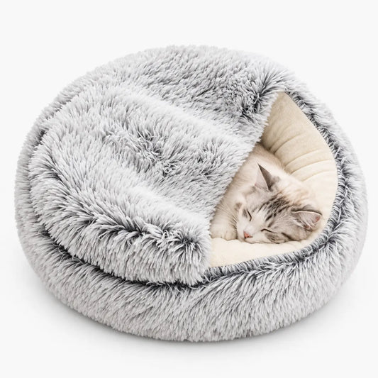 Panier Confortable en Peluche pour Chat