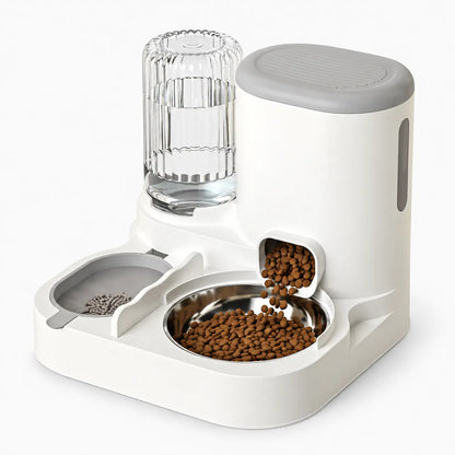 Mangeoire Automatique Chat avec Gamelle Inox