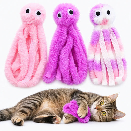 Jouet pour Chat Poulpe Amusant avec Herbe à Chat