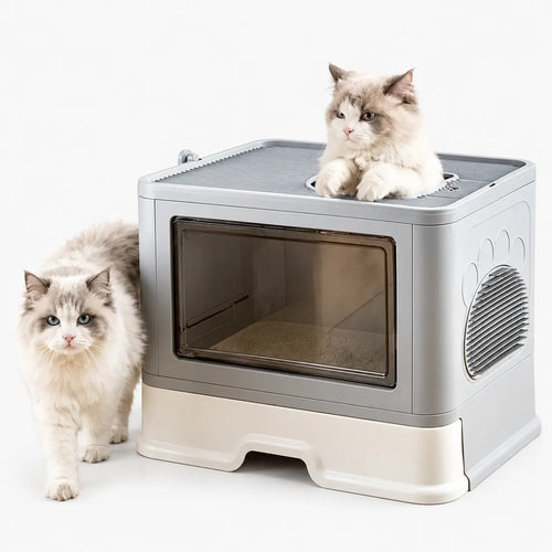 Maison de Toilette XXL pour Chat Anti-Odeurs