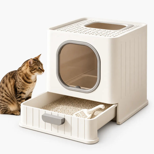 Maison de Toilette Anti-Odeur pour Chat