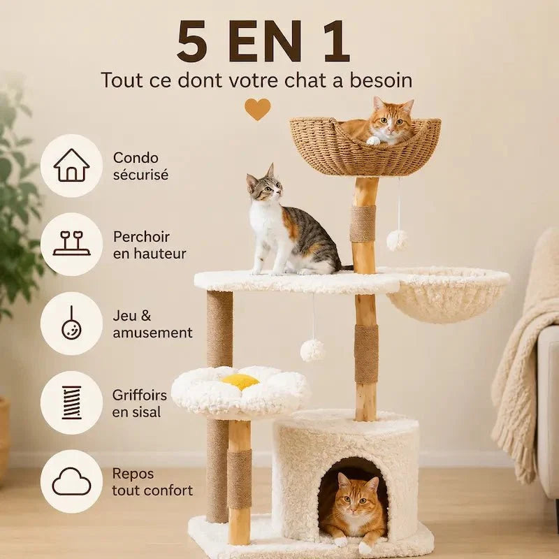 Arbre à Chat Condo et Griffoir