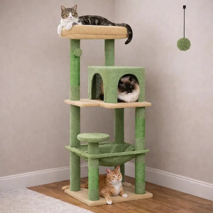 Arbre à Chat Solide avec Hamac et Griffoir