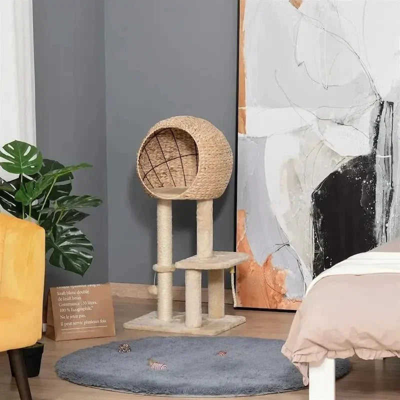 Arbre à Chat Panier Confort avec Griffoir