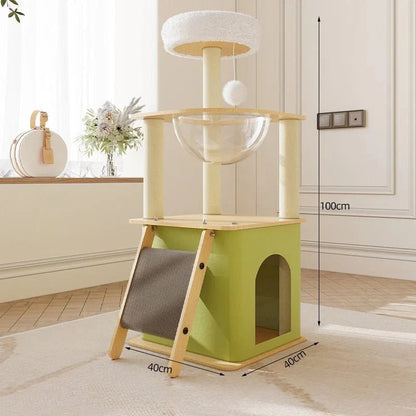 Arbre à Chat Compact - Griffoir et Hamac Inclus