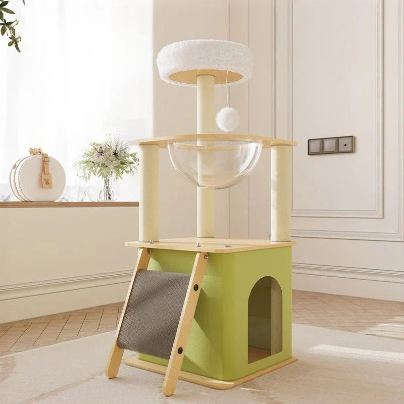 Arbre à Chat Compact - Griffoir et Hamac Inclus
