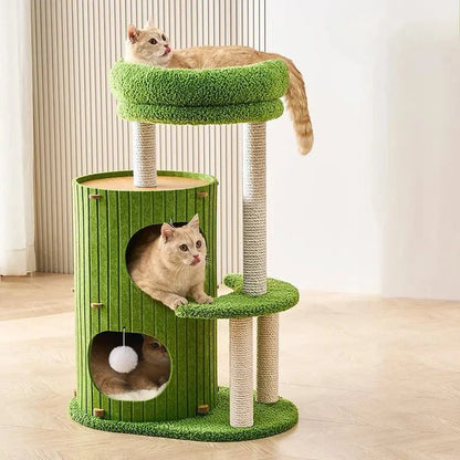 Arbre à Chat Design Compact et Griffoir Sisal