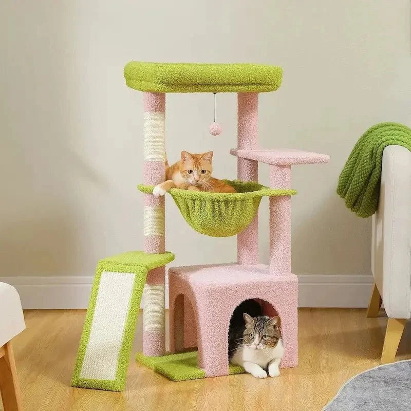Arbre à Chat Compact - Hamac et Griffoir Inclus