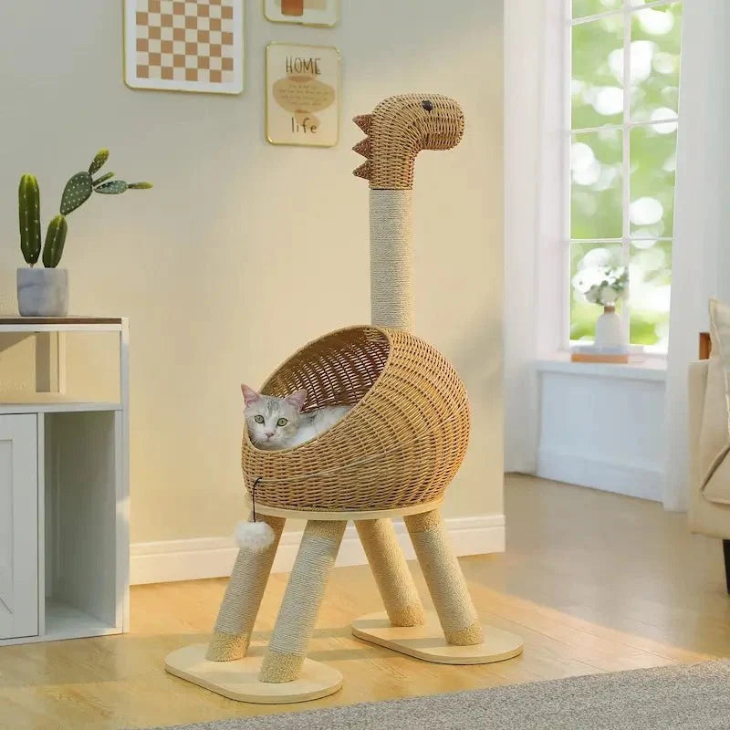 Arbre à Chat Dinosaure Ludique et Griffoir