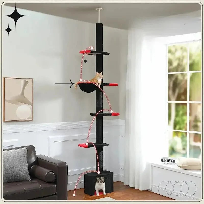 Arbre à chat gothique hamac et griffoir
