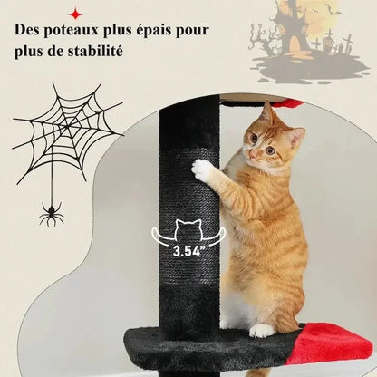 Arbre à chat gothique hamac et griffoir