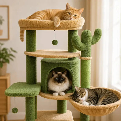 Arbre à Chat Confortable et Griffoir Inclus