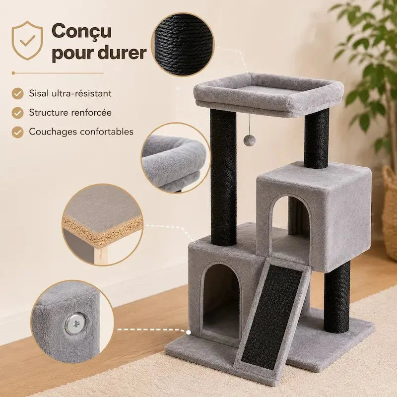 Griffoir Arbre à Chat Sisal - Idéal Chats Adultes