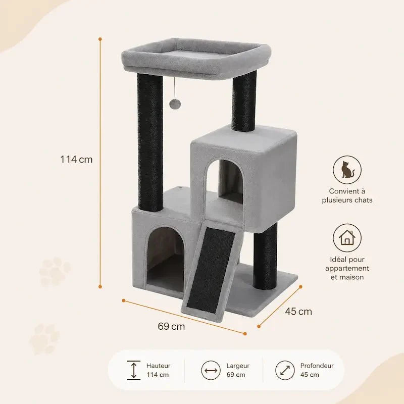 Griffoir Arbre à Chat Sisal - Idéal Chats Adultes
