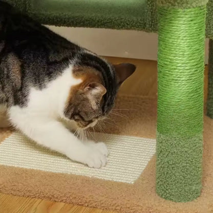 Arbre à Chat Maine Coon 184cm Hamac Bois | Vert | Perchoir Du Chat