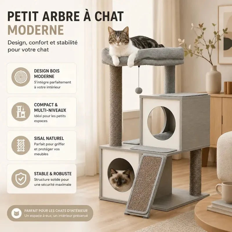 Arbre à Chat Design avec Griffoir Sisal