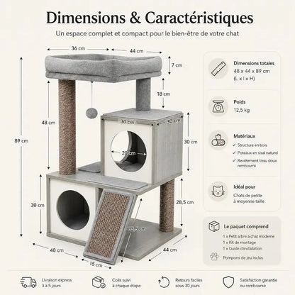 Arbre à Chat Design avec Griffoir Sisal