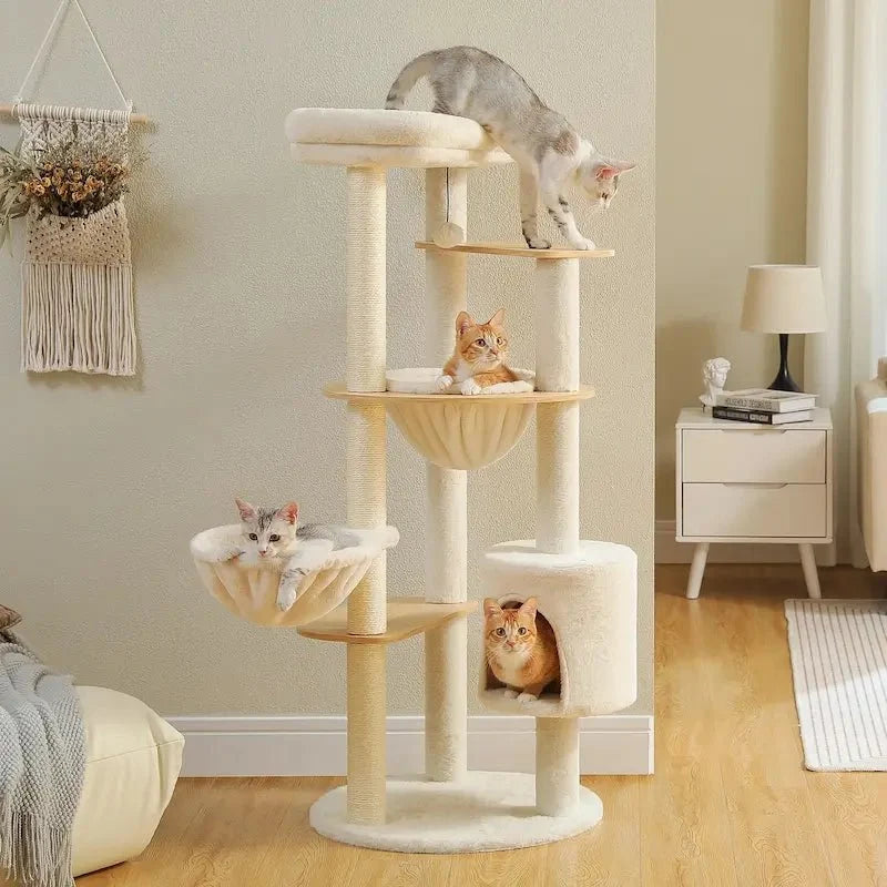 Arbre à Chat Stable et Design Multi-Niveaux