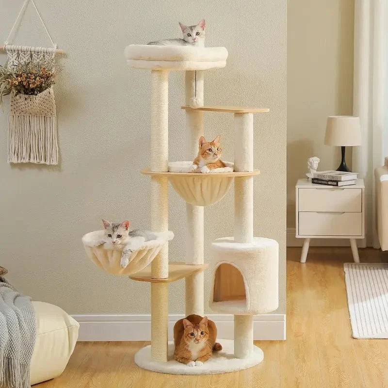 Arbre à Chat Stable et Design Multi-Niveaux
