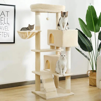 Arbre à Chat Luxe avec Hamac et Griffoir