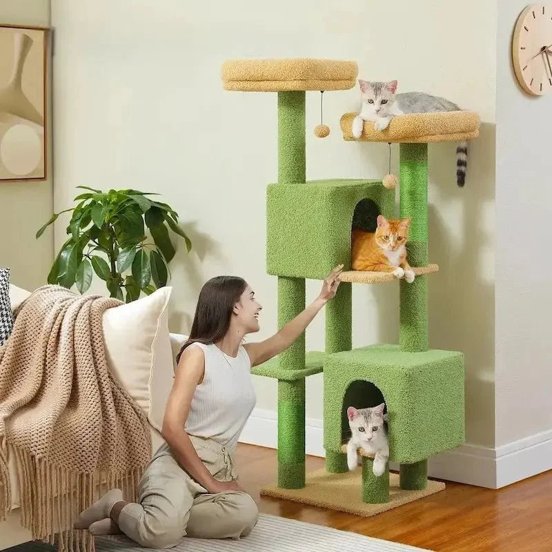 Arbre à Chat 130 cm Stable et Spacieux