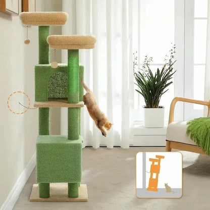 Arbre à Chat 130 cm Stable et Spacieux