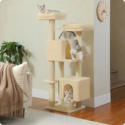 Arbre à Chat 130 cm Stable et Spacieux