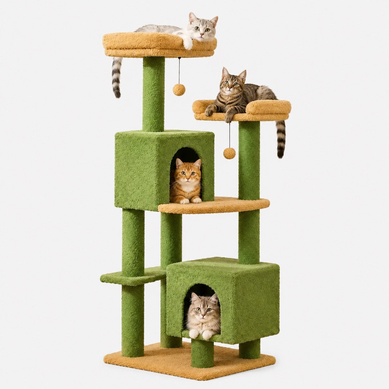 Arbre à Chat 130 cm Stable et Spacieux
