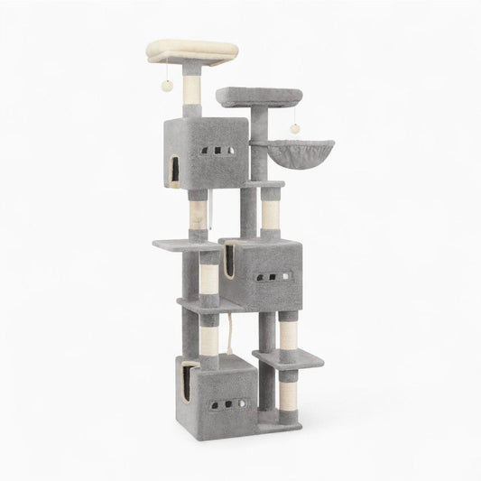 Arbre à Chat XXL 193cm Hamac Bois | Perchoir Du Chat