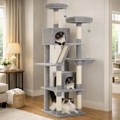 Arbre à Chat XXL Ultra Stable avec Griffoirs