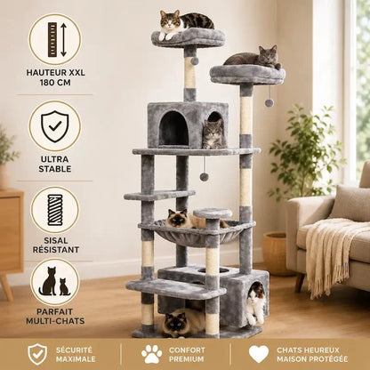 Arbre à Chat XXL Stable et Confortable