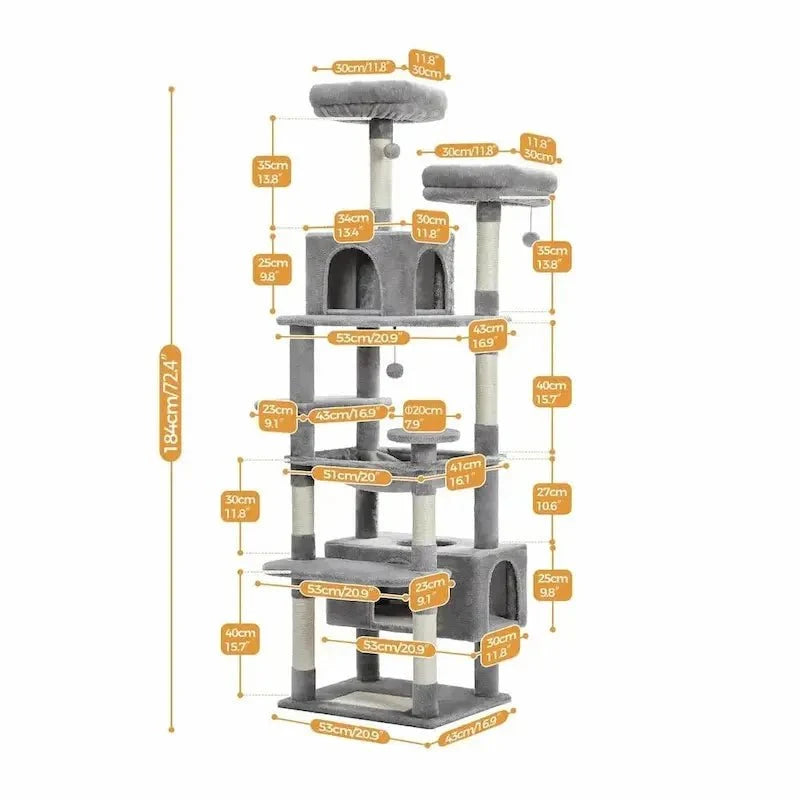 Arbre à Chat XXL Stable et Confortable