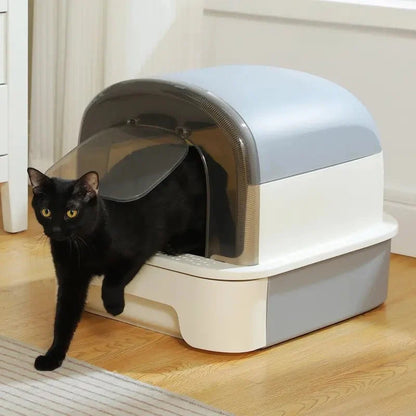 Bac Litière Chat Tiroir Anti-Odeur Pratique