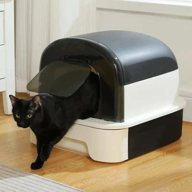 Bac Litière Chat Tiroir Anti-Odeur Pratique
